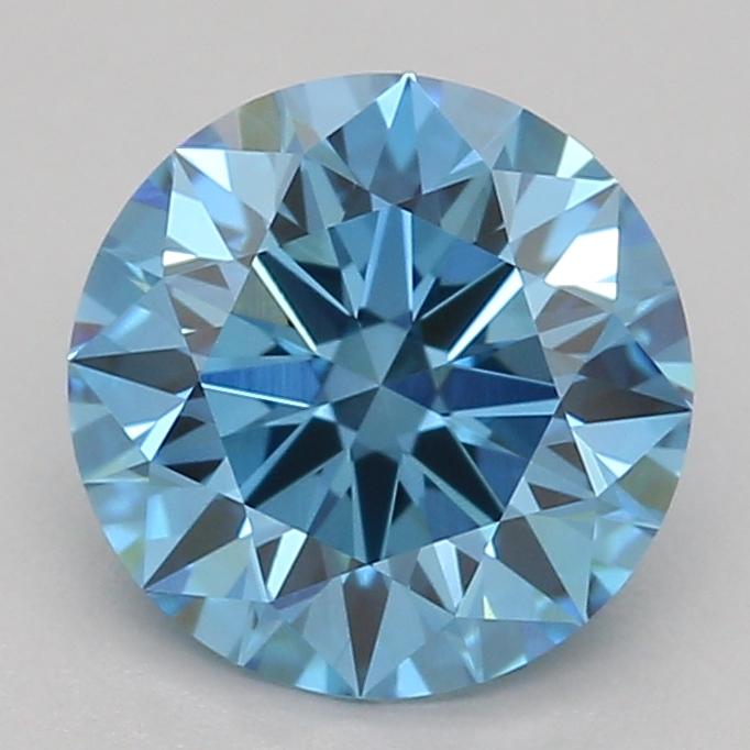 1.02 Ct. Fancy Vivid Blue Round Lab Grown Diamond