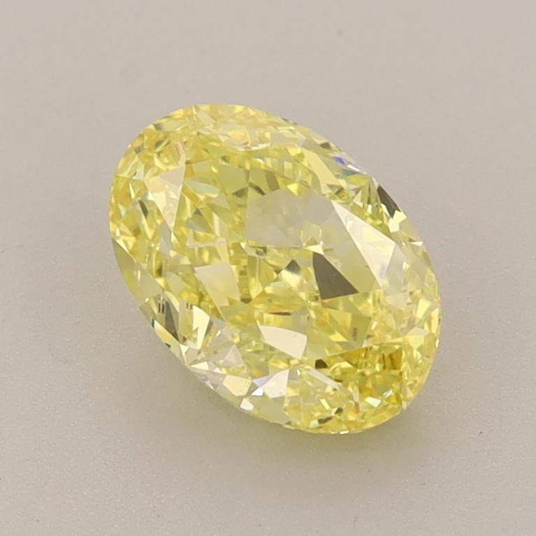 1.22 Ct. Fancy Vivid  Yellow Oval Lab Grown Diamond