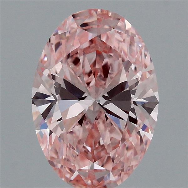 1.24 Ct. Fancy Intense Pink Oval Lab Grown Diamond