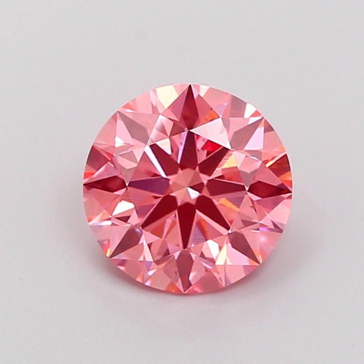 1.51 Ct. Fancy Vivid Pink Round Lab Grown Diamond