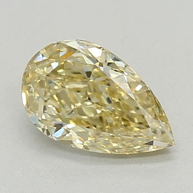 0.90 Ct. Fancy Intense  Yellow Pear Lab Grown Diamond