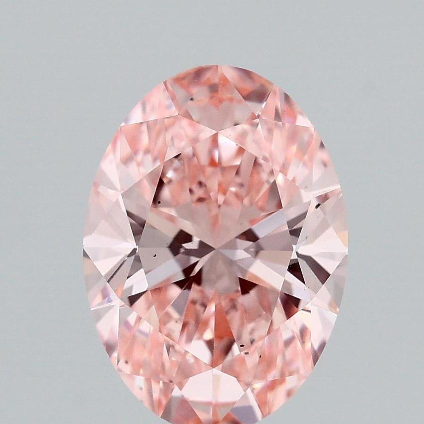 2.12 Ct. Fancy Vivid Pink Oval Lab Grown Diamond