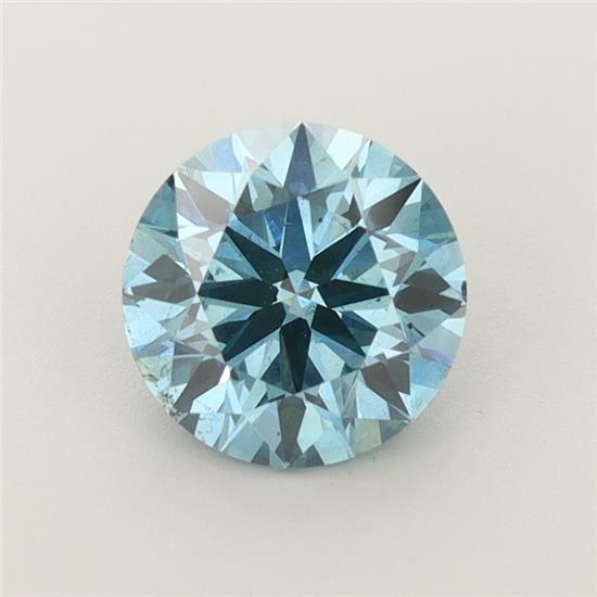 2.12 Ct. Fancy Vivid Blue Round Lab Grown Diamond