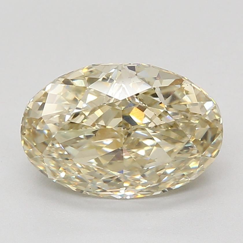 4.03 Ct. Fancy Yellow Oval Lab Grown Diamond