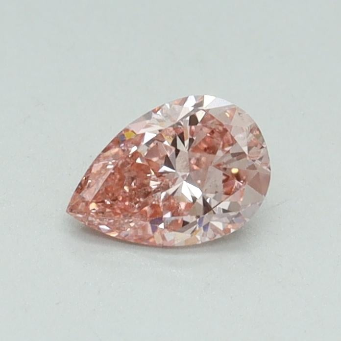 0.35 Ct. Fancy Intense Pink Pear Lab Grown Diamond