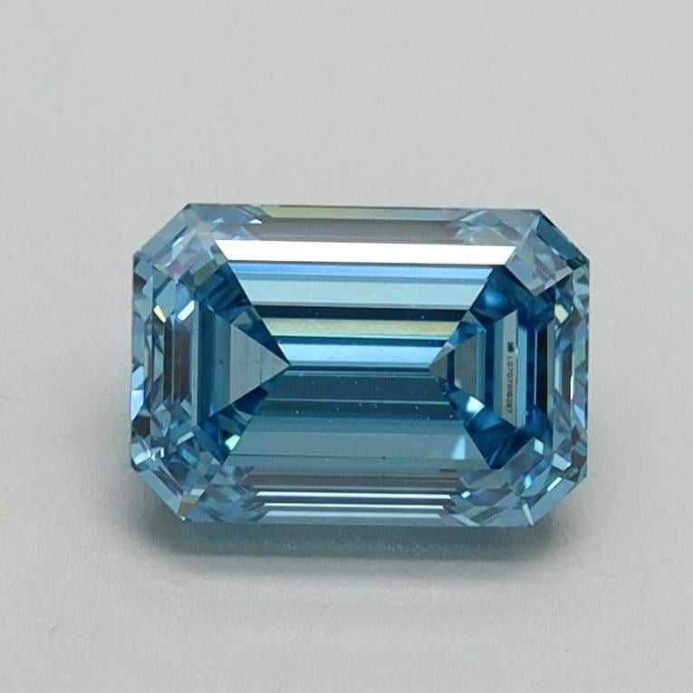 1.06 Ct. Fancy Vivid Blue Emerald Lab Grown Diamond