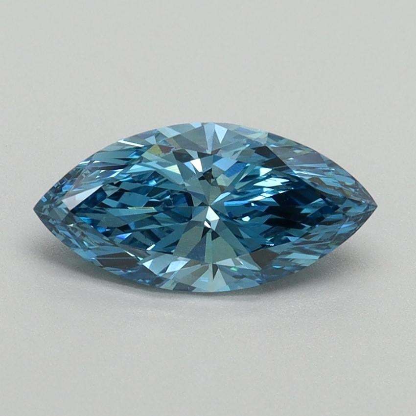 1.07 Ct. Fancy Vivid Blue Marquise Lab Grown Diamond