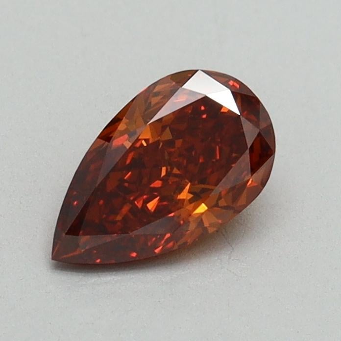 0.55 Ct. Fancy Orange Pear Lab Grown Diamond