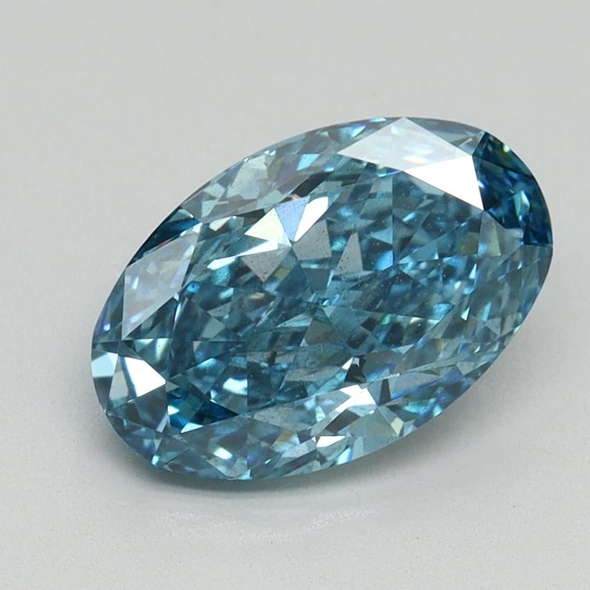 2.09 Ct. Fancy Vivid Blue Oval Lab Grown Diamond