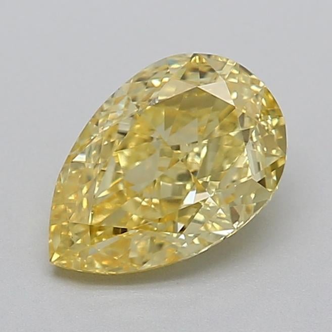 1.01 Ct. Fancy Intense  Yellow Pear Lab Grown Diamond