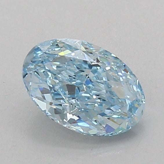 1.03 Ct. Fancy Vivid Blue Oval Lab Grown Diamond