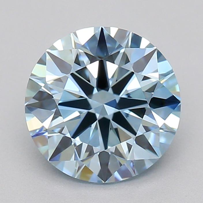 1.09 Ct. Fancy Vivid  Blue Round Lab Grown Diamond