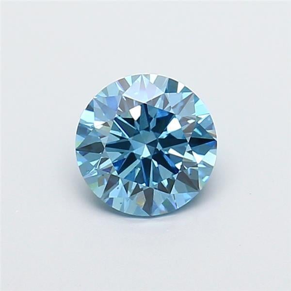 1.27 Ct. Fancy Vivid Blue Round Lab Grown Diamond