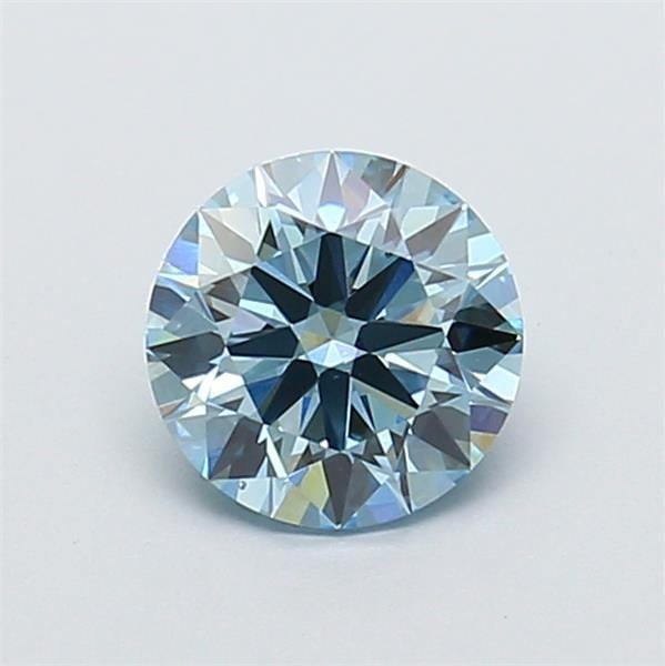 1.17 Ct. Fancy Intense Blue Round Lab Grown Diamond