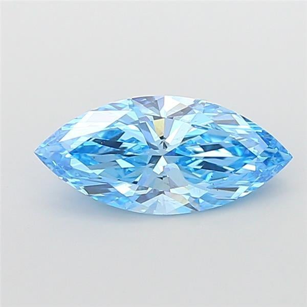 3.02 Ct. Fancy Vivid Blue Marquise Lab Grown Diamond
