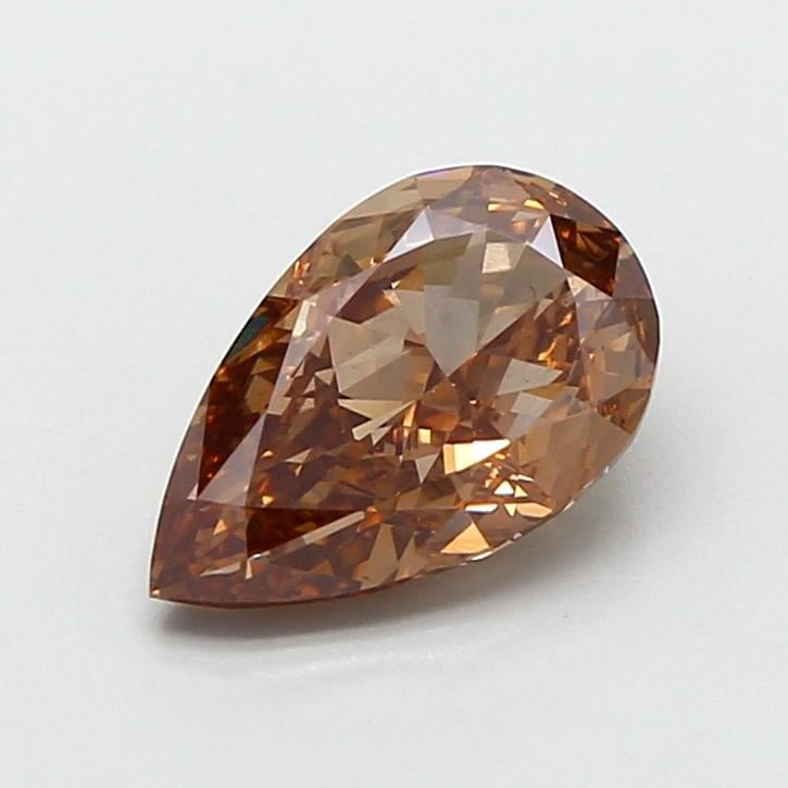 1.51 Ct. Fancy Light  Brown Pear Lab Grown Diamond
