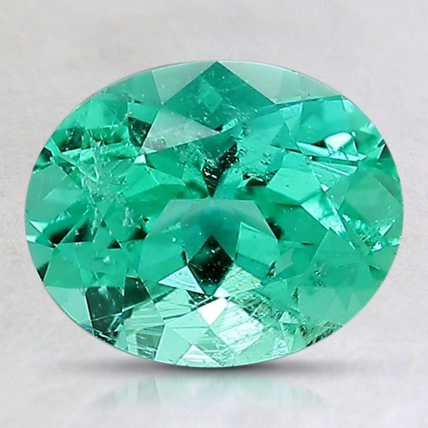 8.9x7.3mm Oval Colombian Emerald