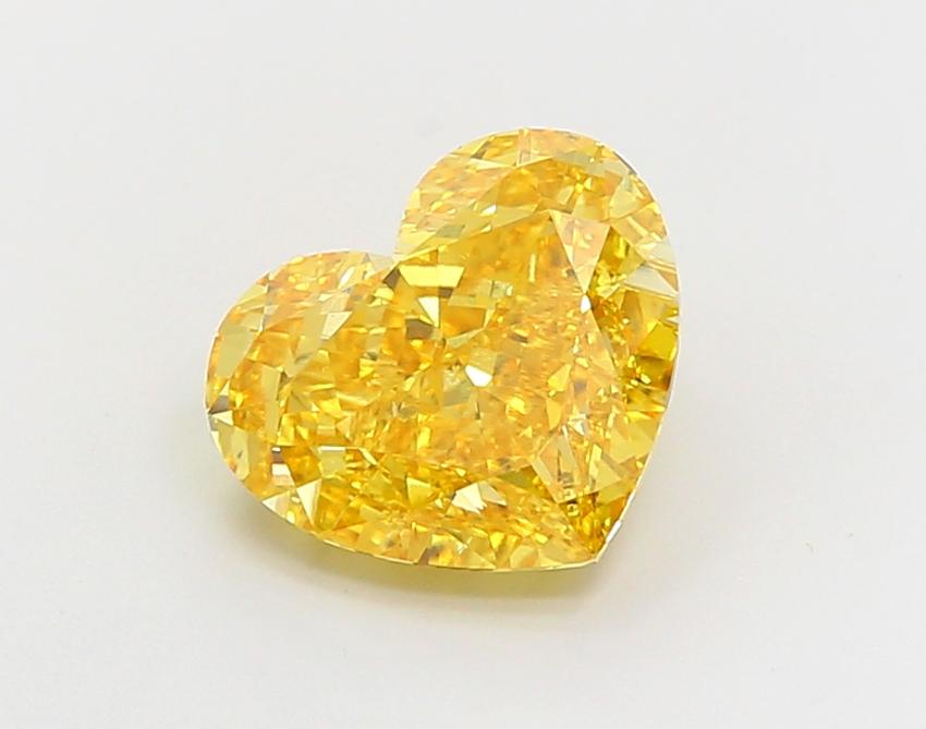 5.02 Ct. Fancy Vivid Yellow Heart Lab Grown Diamond