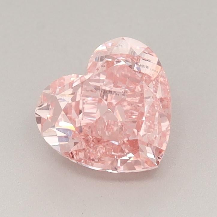 1.23 Ct. Fancy Vivid  Pink Heart Lab Grown Diamond