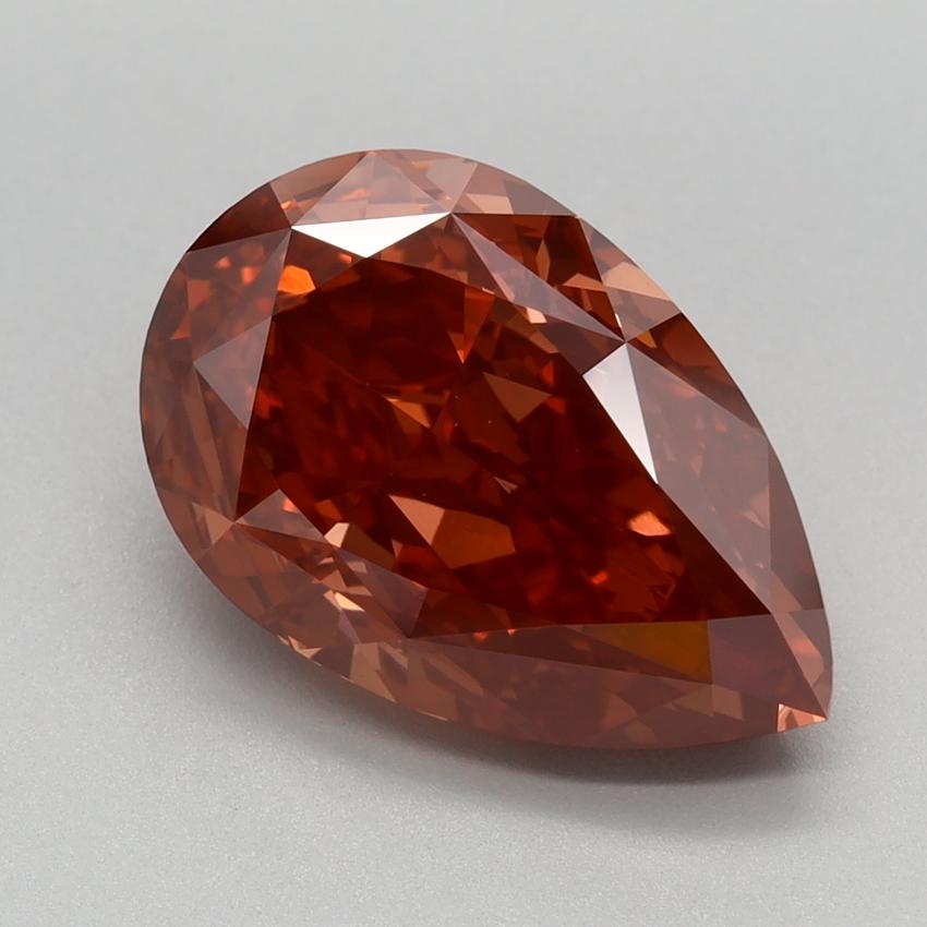 3.54 Ct. Fancy Vivid Pink Pear Lab Grown Diamond