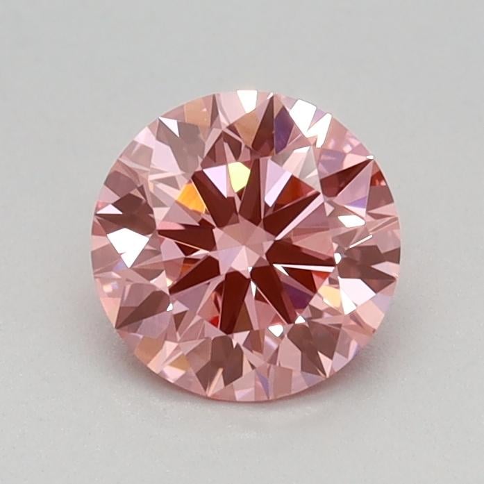 0.56 Ct. Fancy Vivid Pink Round Lab Grown Diamond