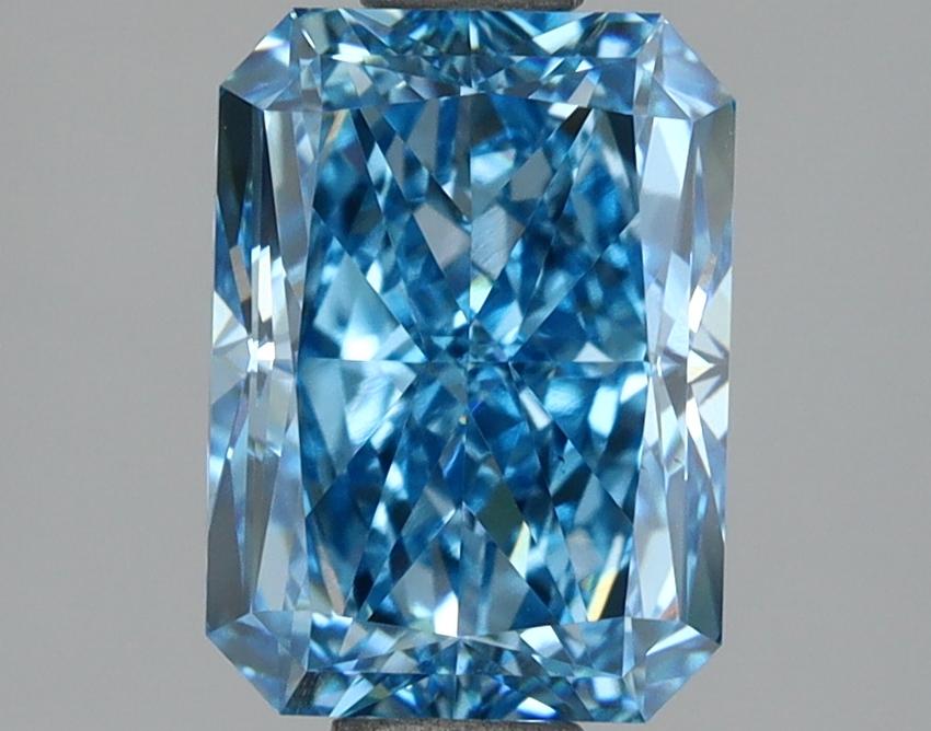 2.60 Ct. Fancy Vivid Blue Radiant Lab Grown Diamond