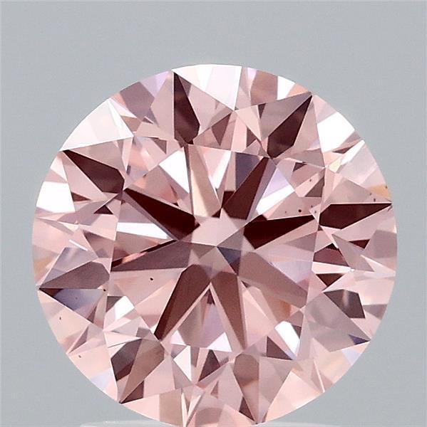 2.03 Ct. Fancy Vivid Pink Round Lab Grown Diamond