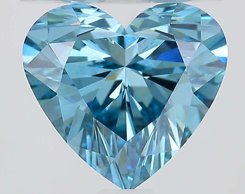 1.30 Ct. Fancy Vivid Blue Heart Lab Grown Diamond