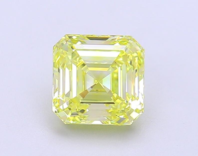 1.59 Ct. Fancy Intense Yellow Asscher Lab Grown Diamond