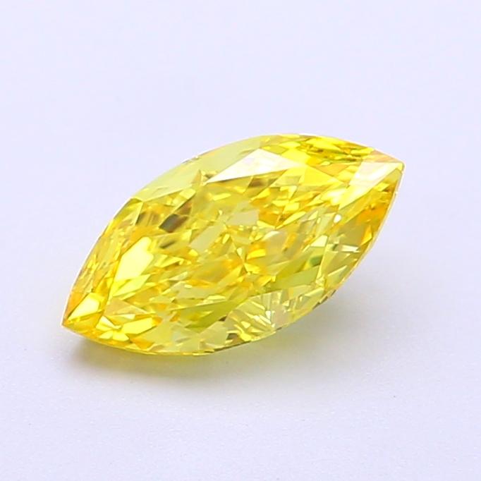 1.03 Ct. Fancy Vivid Yellow Marquise Lab Grown Diamond