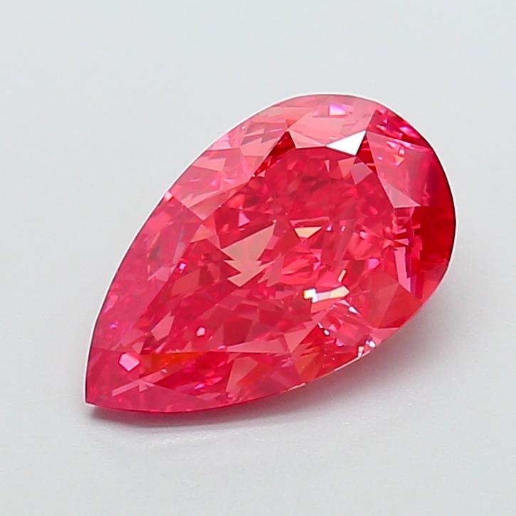 4.10 Ct. Fancy Vivid Pink Pear Lab Grown Diamond