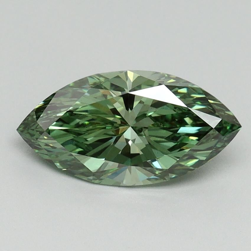 1.20 Ct. Fancy Vivid Pacific Green Marquise Lab Grown Diamond