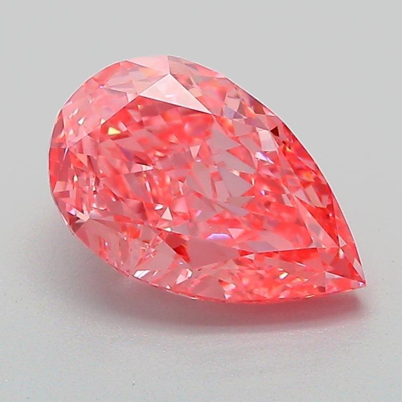 2.03 Ct. Fancy Vivid Pink Pear Lab Grown Diamond