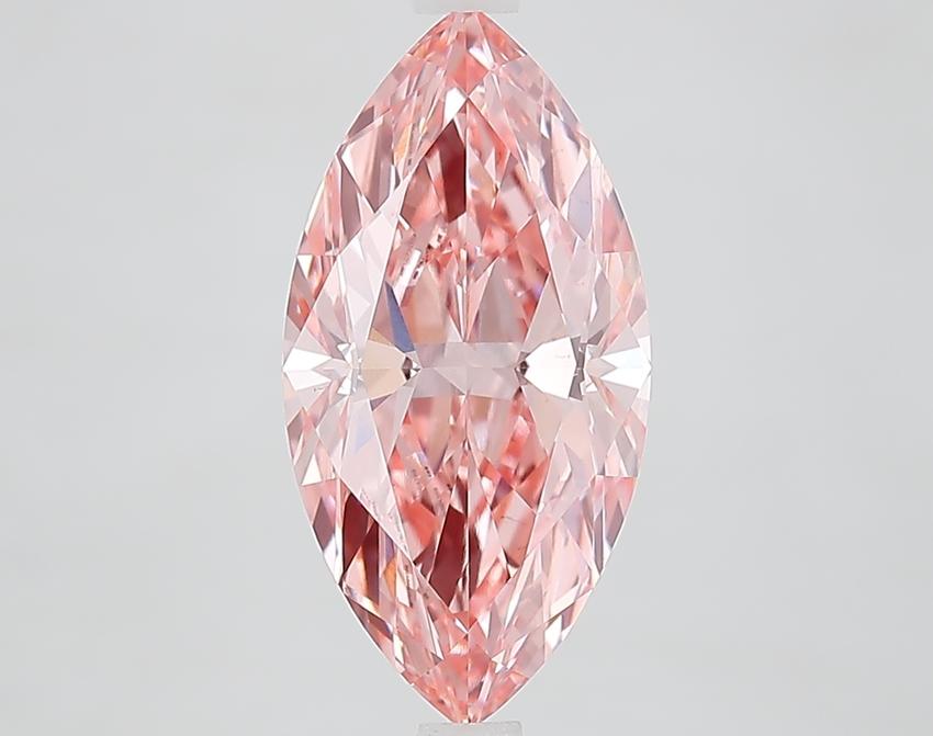 3.03 Ct. Fancy Vivid Pink Marquise Lab Grown Diamond