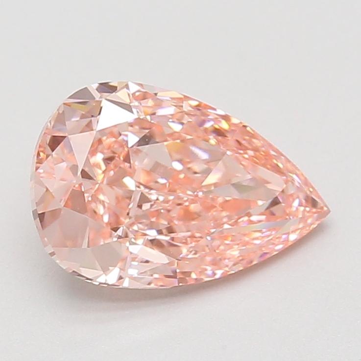 2.56 Ct. Fancy Vivid Pink Pear Lab Grown Diamond