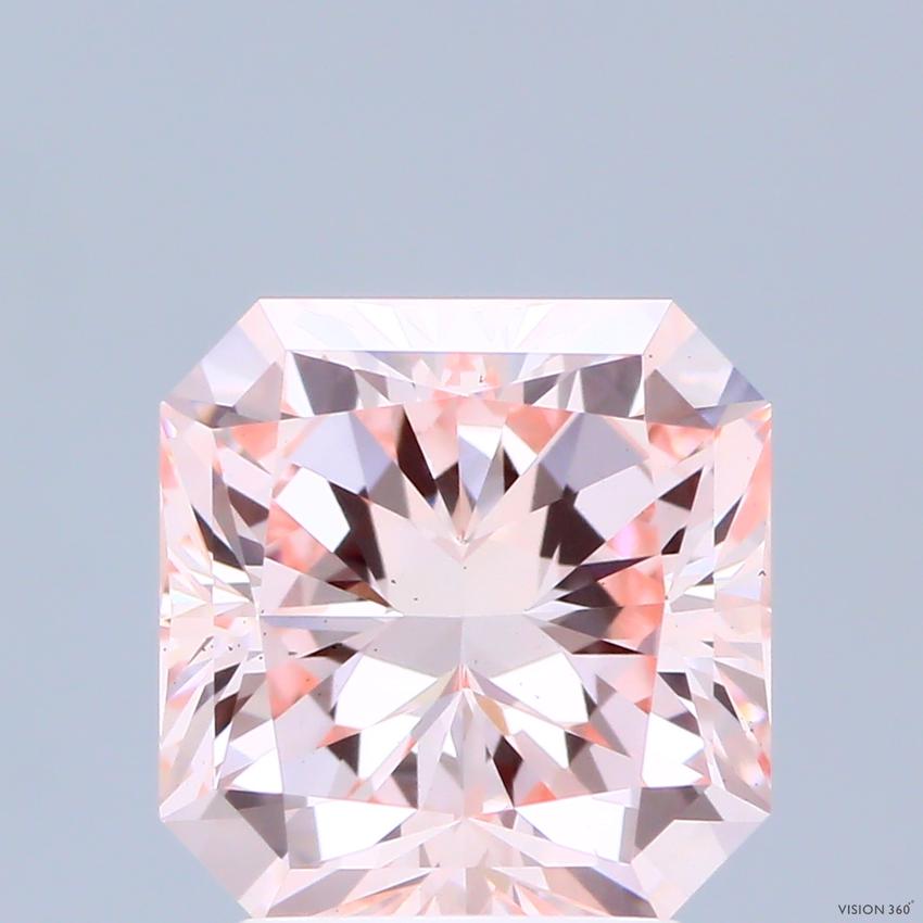 3.06 Ct. Fancy Intense Pink Radiant Lab Grown Diamond