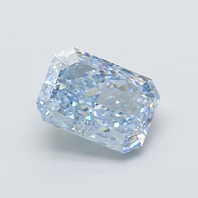 1.38 Ct. Fancy Intense Blue Radiant Lab Grown Diamond