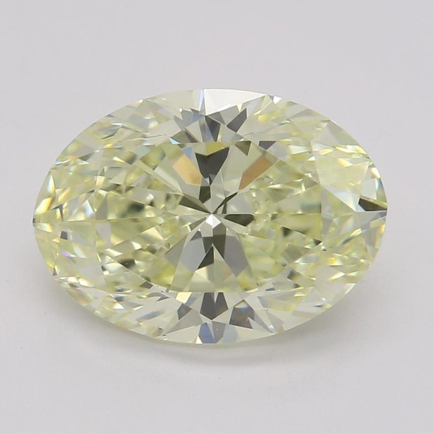 2.01 Ct. Fancy Light Yellow Oval Diamond