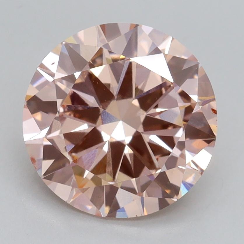 2.51 Ct. Fancy Intense Pink Round Lab Grown Diamond