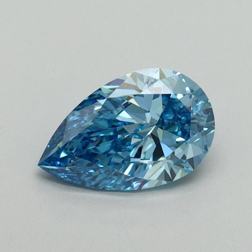 1.05 Ct. Fancy Vivid Blue Pear Lab Grown Diamond