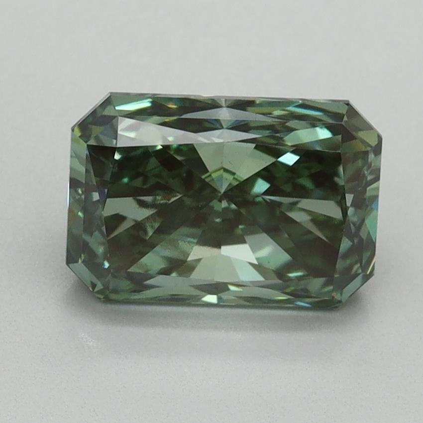 2.11 Ct. Fancy Vivid Green Radiant Lab Grown Diamond