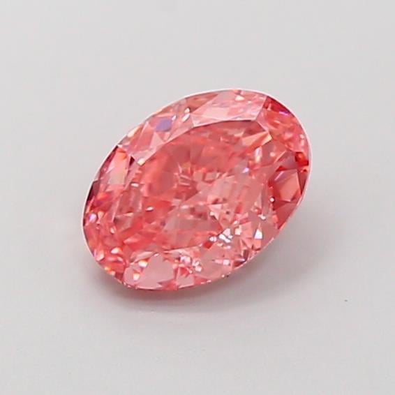 1.12 Ct. Fancy Vivid  Pink Oval Lab Grown Diamond
