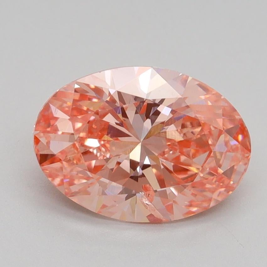 2.12 Ct. Fancy Vivid Pink Oval Lab Grown Diamond
