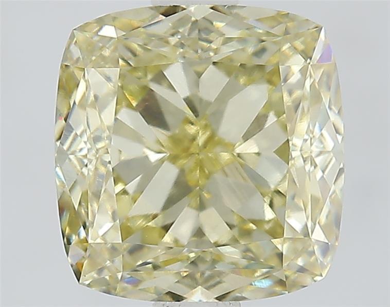 2.57 Ct. Fancy Intense  Yellow Cushion Lab Grown Diamond