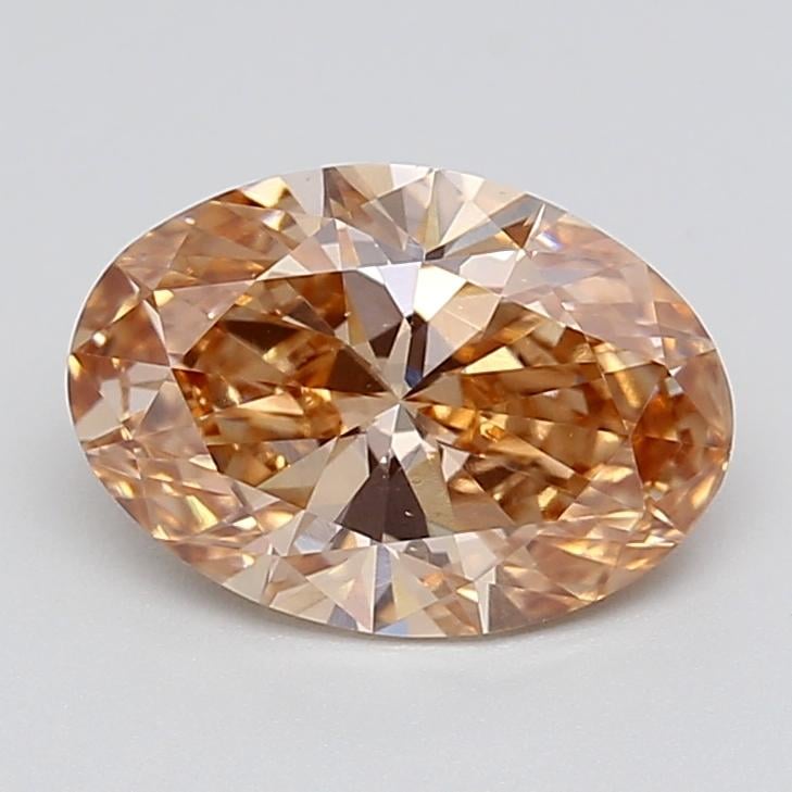 2.03 Ct. Fancy  Brown Oval Lab Grown Diamond