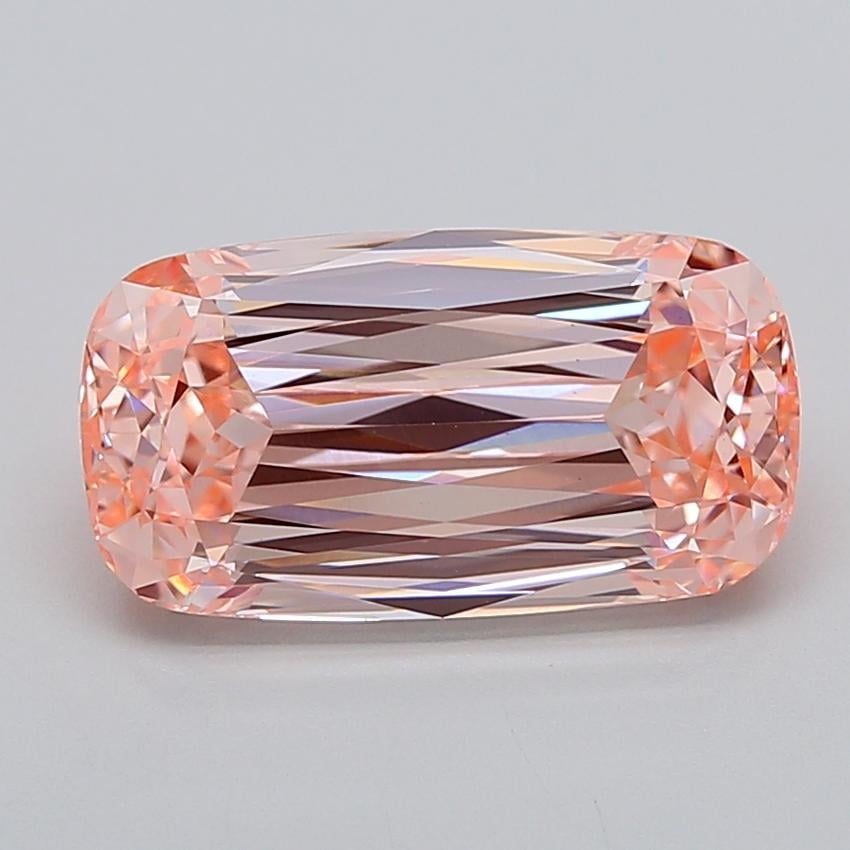 5.09 Ct. Fancy Intense  Pink Cushion Lab Grown Diamond