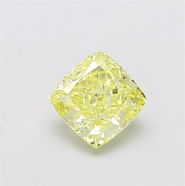 1.07 Ct. Fancy Yellow Cushion Lab Grown Diamond