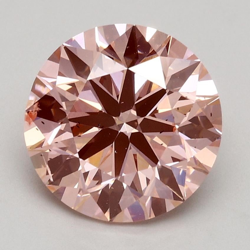 2.05 Ct. Fancy Intense Pink Round Lab Grown Diamond