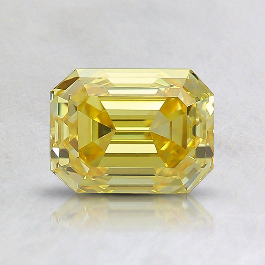 1.02 Ct. Fancy Vivid Yellow Emerald Lab Grown Diamond