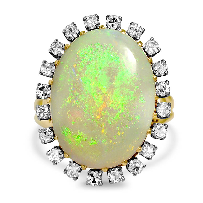 Retro Opal Cocktail Ring